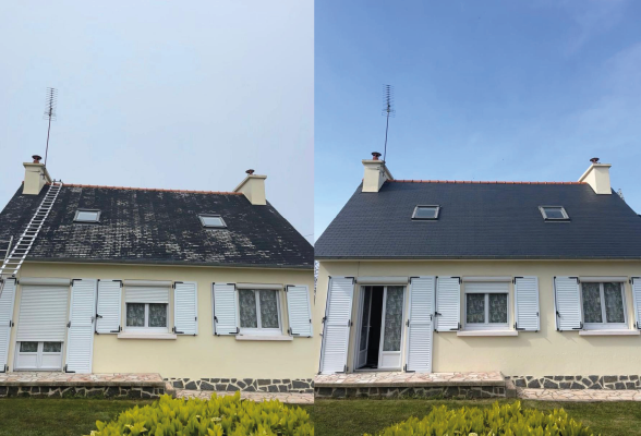 Résultat nettoyage extérieur BL Habitat : maison propre et protégée - Août 2020 - Marquette-lez-Lille